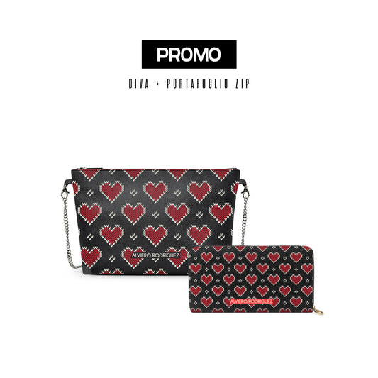 Promo diva + Portafoglio Knit Heart
