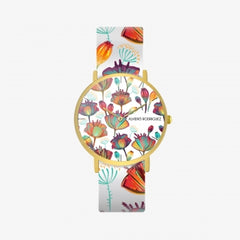 OROLOGIO BIANCO FLOWER ART