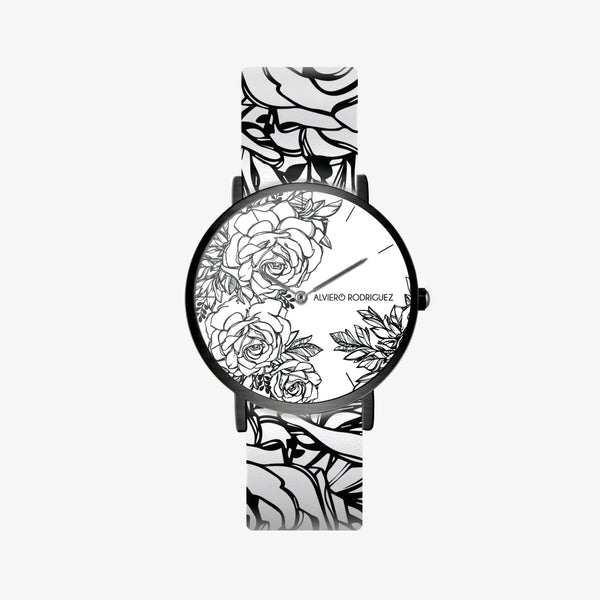 OROLOGIO ROSES BLACK BIANCO
