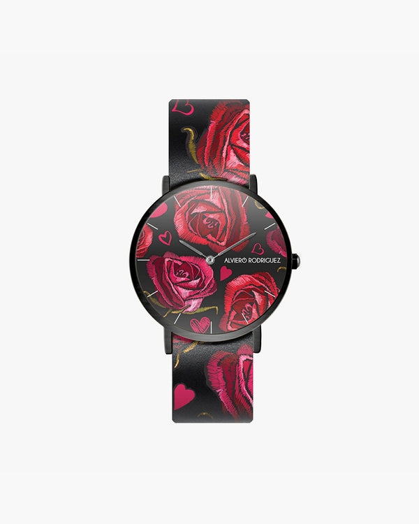 OROLOGIO NERO LA VIE EN ROSE