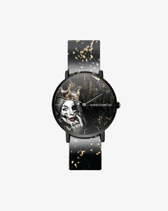 OROLOGIO NERO QUEEN AND GUN