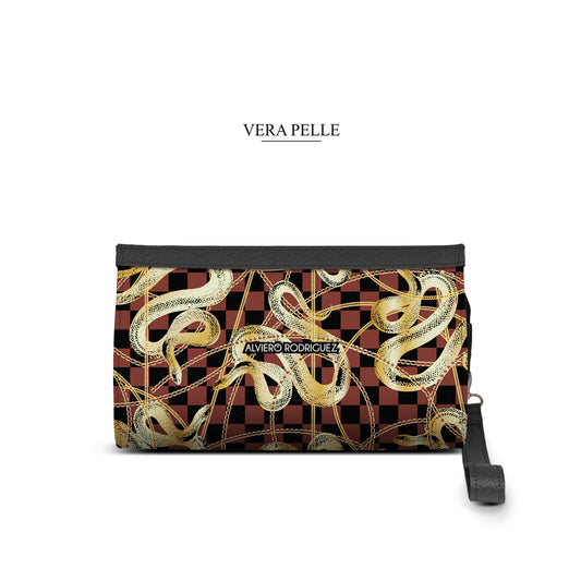 Pochette Alex Chain Gold Snake