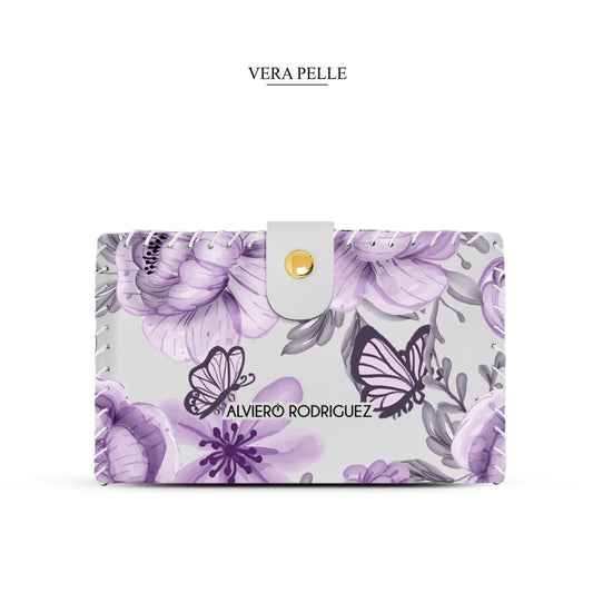 Portafoglio Wish Bianco Butterfly Violet
