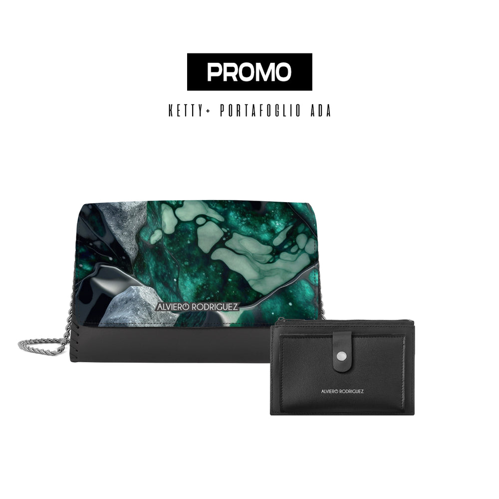 Promo Ketty + Portafoglio Ada Green Marmle
