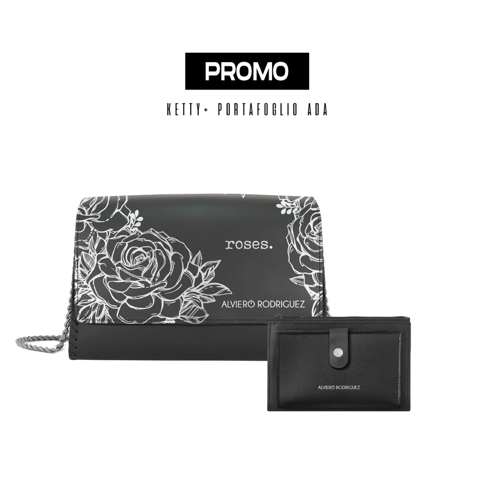 Promo Ketty + Portafoglio Ada Roses White