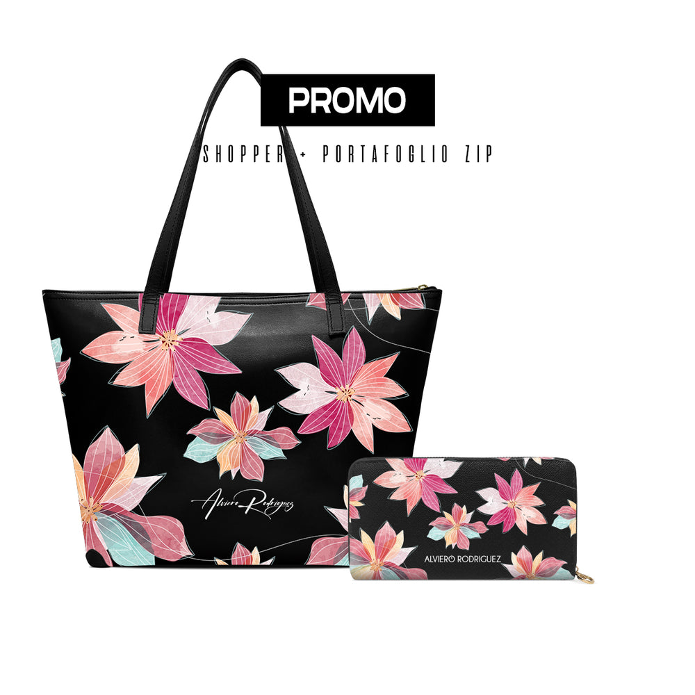 Promo Maxi Shopper + Portafoglio Zip Color Winter