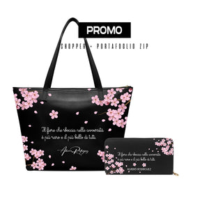 Promo Maxi Shopper + Portafoglio Zip Il Fiore