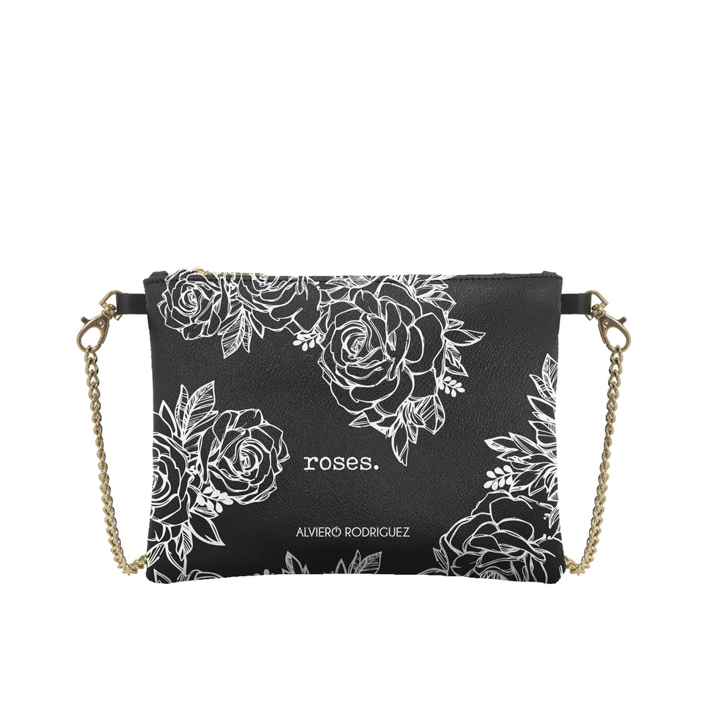 Pochette Teddy Nera Roses White