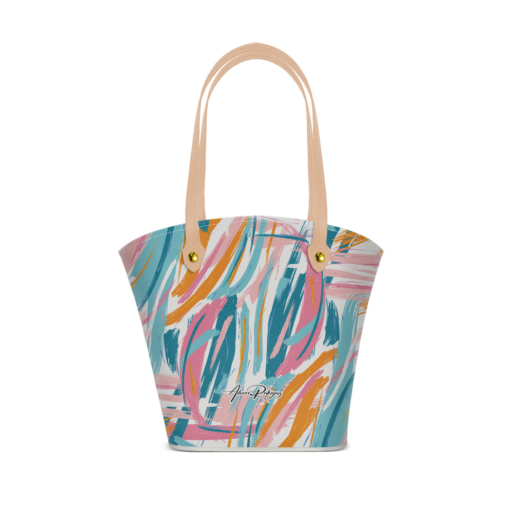 Borsa Mare  Positano Abstract Painted