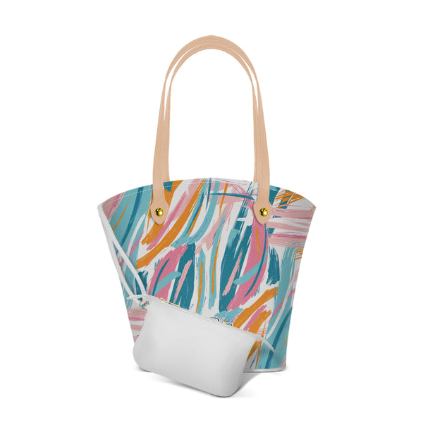 Borsa Mare  Positano Abstract Painted
