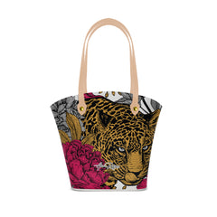 Borsa Mare Positano Floral Leopard