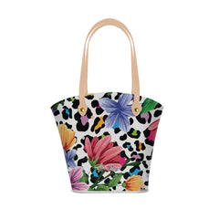 Borsa Mare Positano Flower Leopard