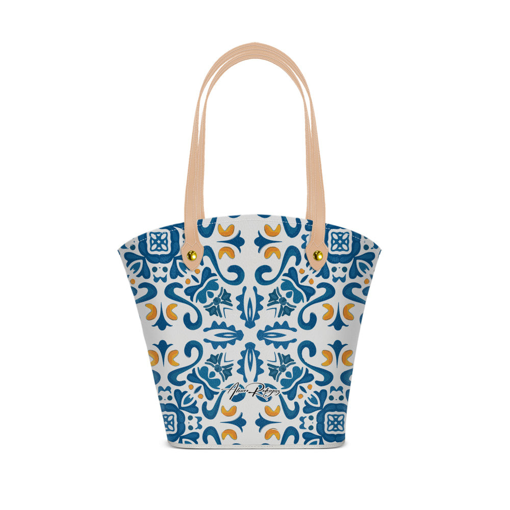 Borsa Mare Positano Maioliche Blu