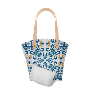 Borsa Mare Positano Maioliche Blu