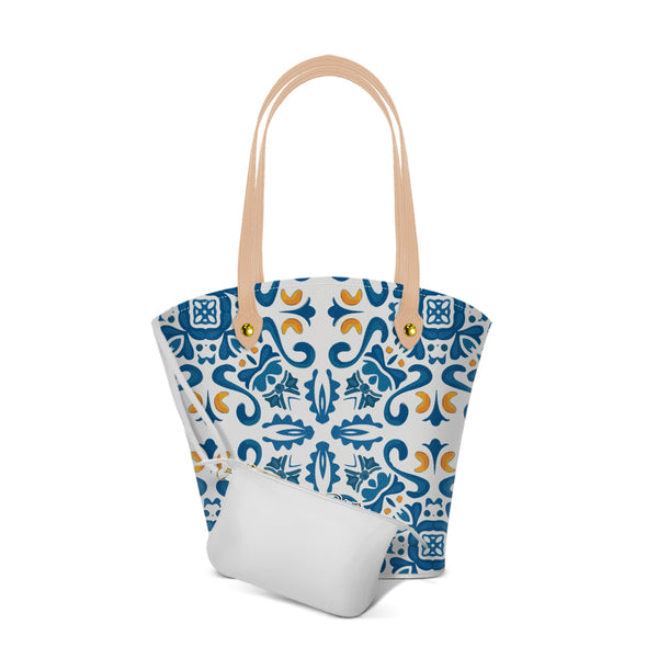 Borsa Mare Positano Maioliche Blu