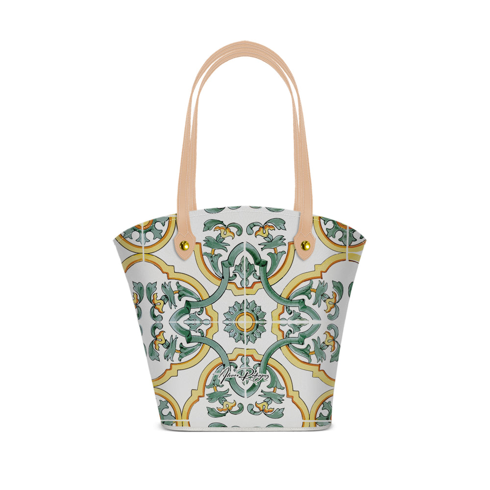 Borsa Mare Positano Maioliche Gialle