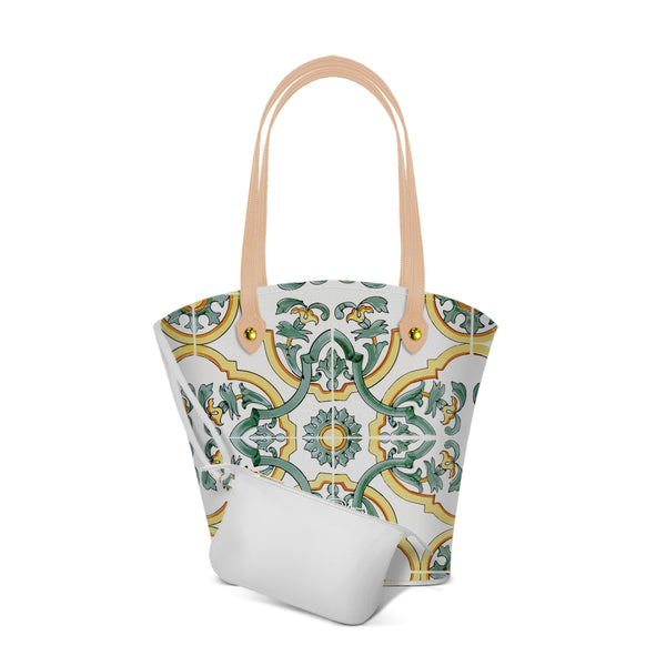 Borsa Mare Positano Maioliche Gialle
