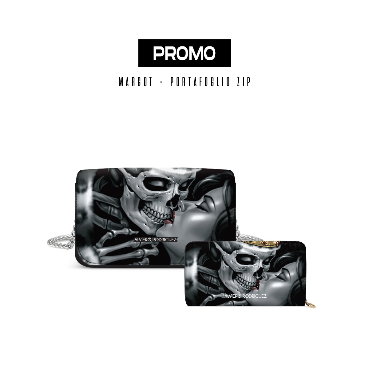 Promo Margot + Portafoglio Zip Skull Love