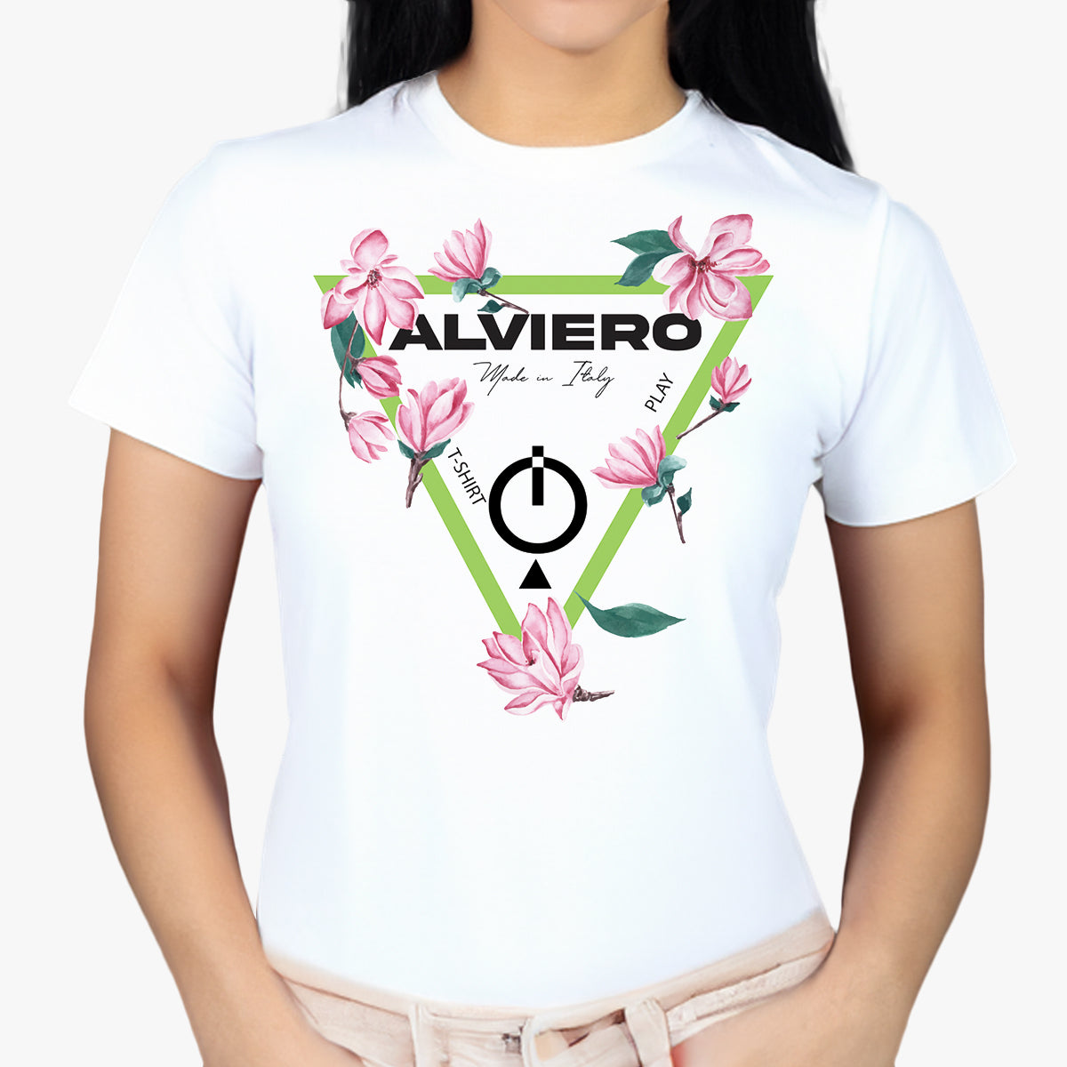 T-Shirt Donna Alviero Flowers