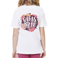 T-Shirt Bambina Girls Can