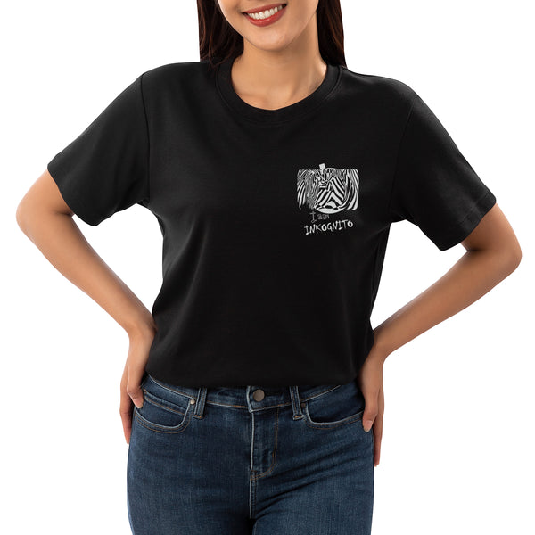 T-Shirt nera Donna i am inkognito