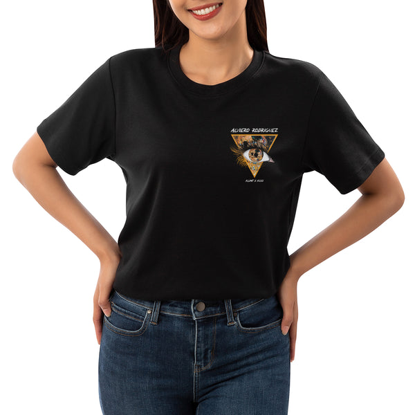 T-Shirt nera Donna Eye Klimt's Kiss