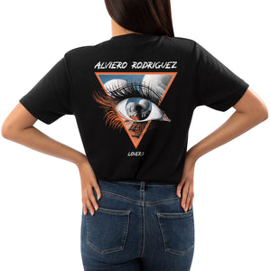 T-Shirt nera Donna Eye lovers