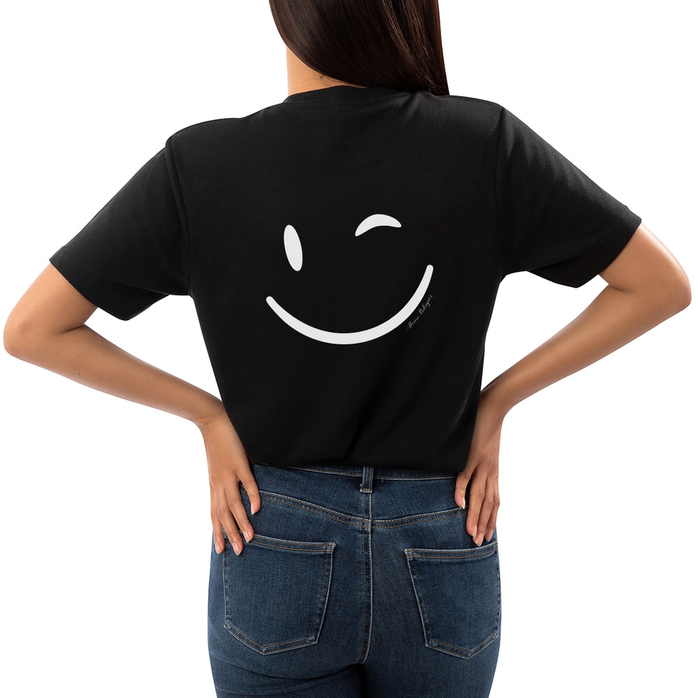 T-Shirt nera Donna Smile