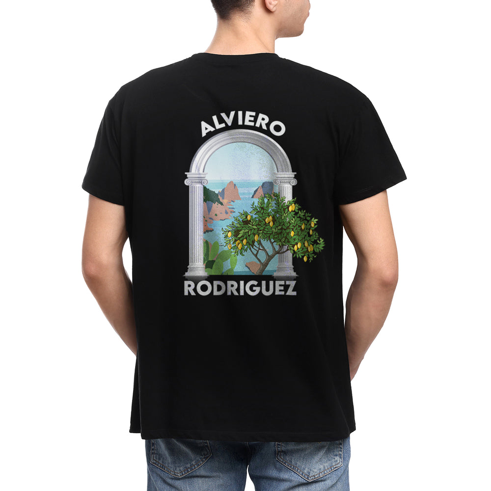 T-shirt nera Uomo Alviero Capri