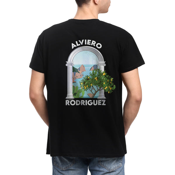 T-shirt nera Uomo Alviero Capri