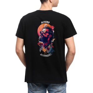 T-shirt nera Uomo Alviero Hipster