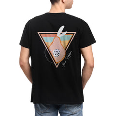 T-shirt nera Uomo Abstract fruit