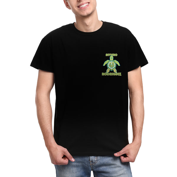 T-shirt nera Uomo Alviero turtle