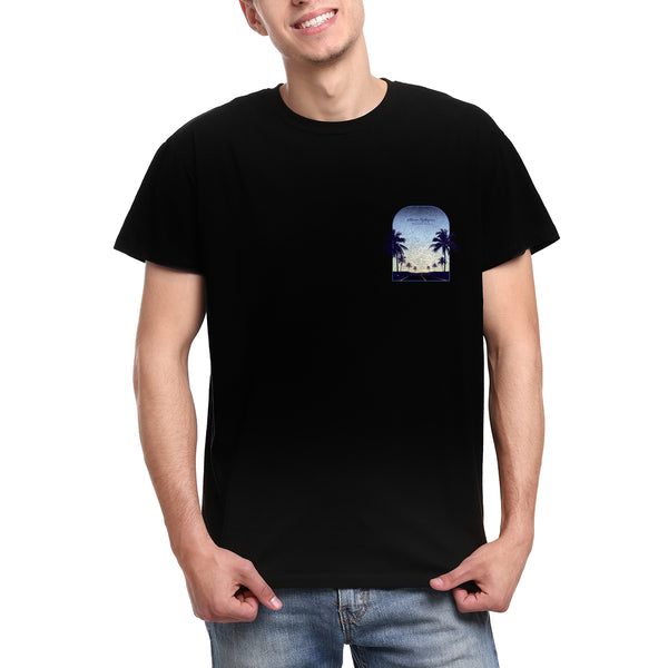 T-shirt nera Uomo Paradise Road